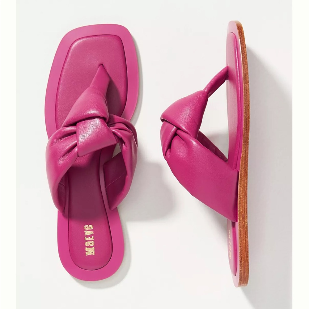 NWOT- Anthropologie MAEVE PUFFY KNOTTED SANDALS